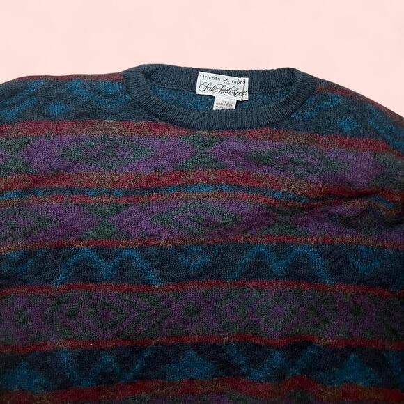 Retro 90s southwestern aztec pattern - Picture 2 of 7